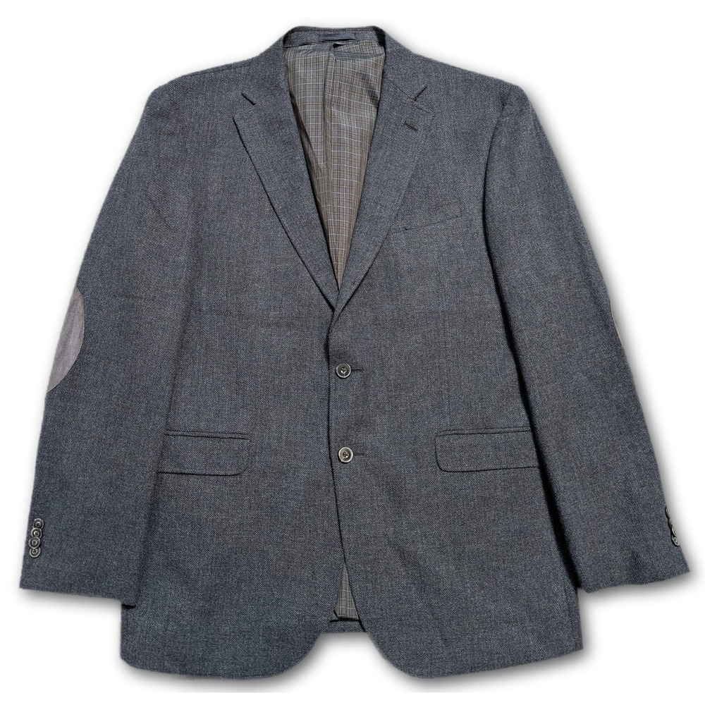 Jos A Bank 1905 Mens 42R Blazer Navy Blue Washington Tailored Fit Elbow Patches
